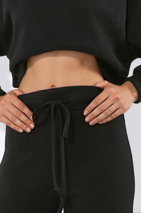 Damen Gerade Hose mit Elastischem Bund - Image 4