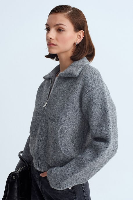Damen-Wollmischung Cardigan - Image 1