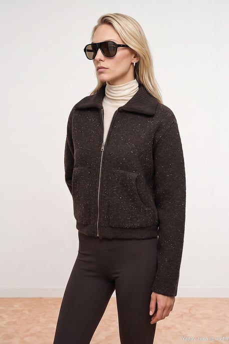 Damen-Wollmischung Cardigan - Image 4