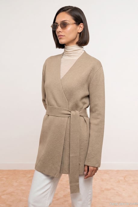Damen-Polyacryl-Wollmischung Strickjacke - Image 3