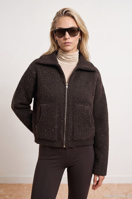 Damen-Wollmischung Cardigan - Image 5