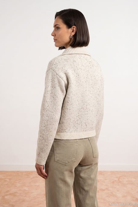 Damen-Wollmischung Cardigan - Image 2