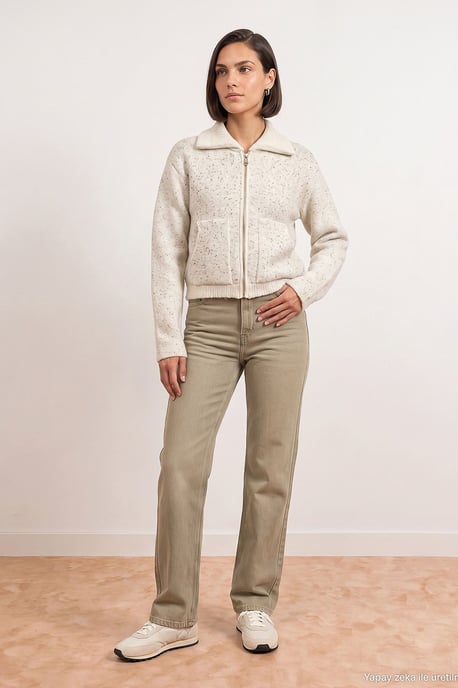 Damen-Wollmischung Cardigan - Image 3