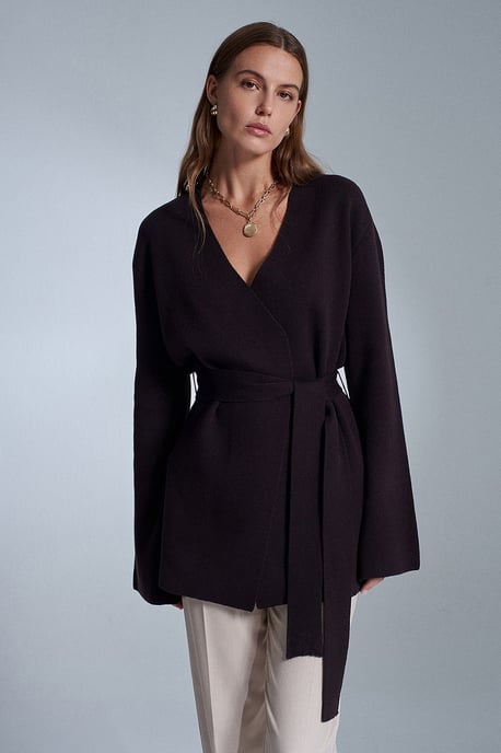 Damen-Polyacryl-Wollmischung Strickjacke - Image 3