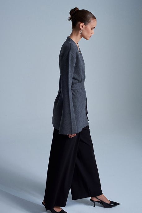 Damen-Polyacryl-Wollmischung Strickjacke - Image 4