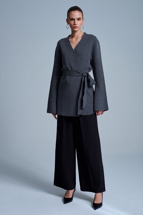Damen-Polyacryl-Wollmischung Strickjacke - Image 5