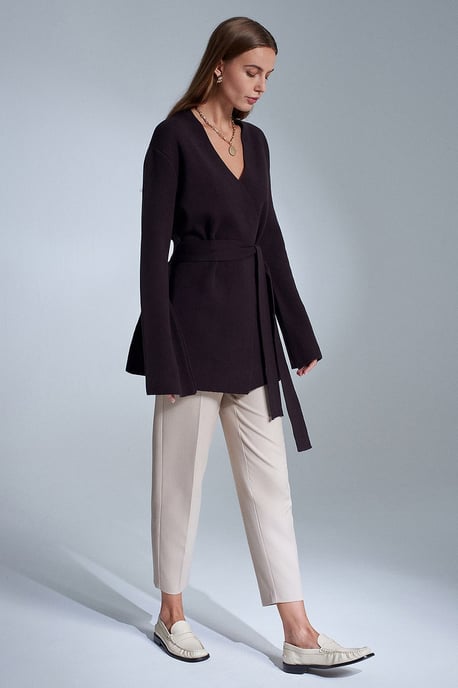 Damen-Polyacryl-Wollmischung Strickjacke - Image 5