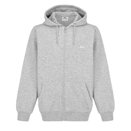 Slazenger - Hoodie mit durchgehendem Reißverschluss für Herren, mit Borg gefüttert (Grau meliert meliert) - Image 1