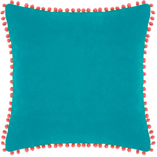 Samtpompon 45X45 Pcu Teal/Cor - Image 2