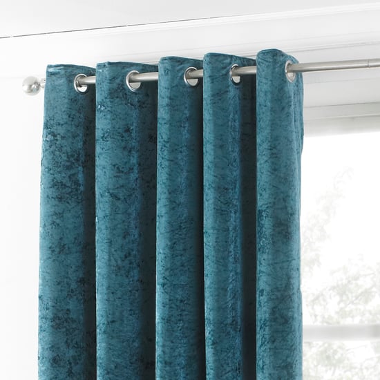 Verona Samtoptik Ösenschal in Teal - Image 2