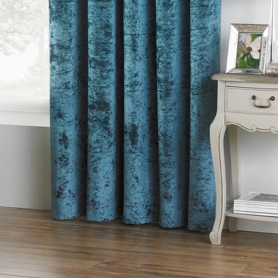 Verona Samtoptik Ösenschal in Teal - Image 3