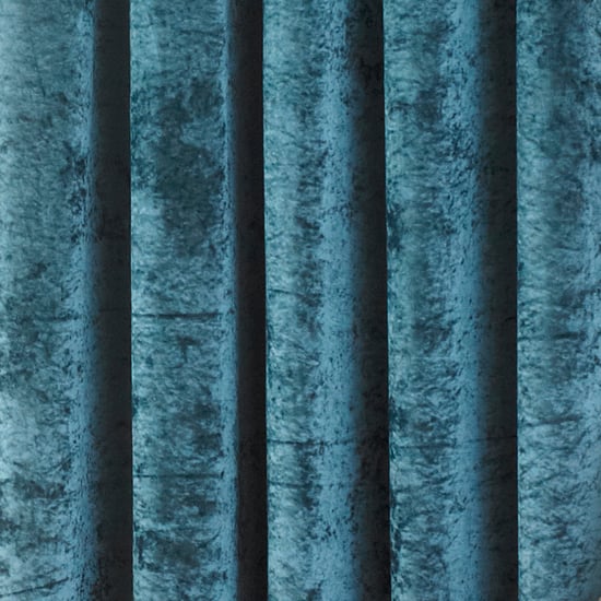 Verona Samtoptik Ösenschal in Teal - Image 4