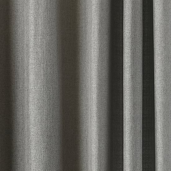 Atlantische Twill Gewebe Ösenvorhänge in Grau - Image 4