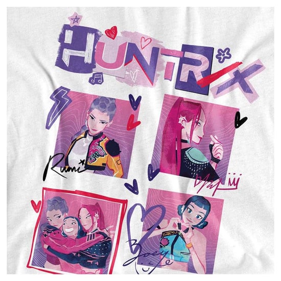 K-Pop Demon Hunters - T-Shirt für Herren/Damen Unisex, Quadratisch, Langärmlig (Weiß) - Image 3