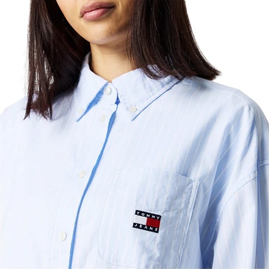 Tommy Jeans - Hemdblusenkleid für Damen, Oxford-Stil, leger, Langärmlig (Blau) - Image 5