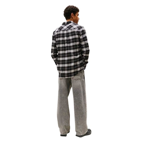 Tommy Jeans Langärmliges Hemd aus kariertem Flanell für Herren (Schwarz) - Image 3