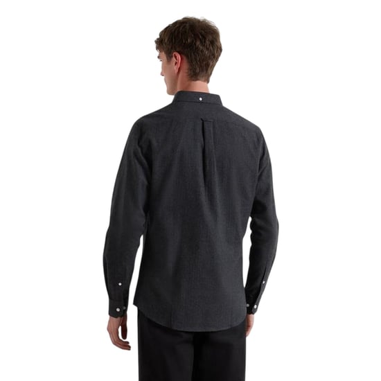 Farah - "Milners" Button-Down-Hemd für Herren, Oxford-Stil, Langärmlig (Holzkohle) - Image 3