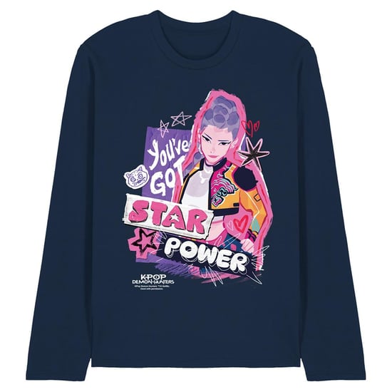 K-Pop Demon Hunters - T-Shirt für Herren/Damen Unisex, Langärmlig (Marine) - Image 1