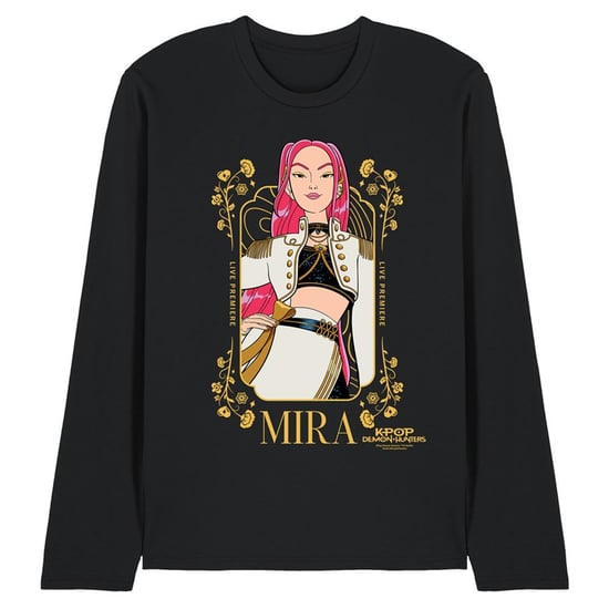 K-Pop Demon Hunters - T-Shirt für Herren/Damen Unisex, Langärmlig (Schwarz/Golden) - Image 1