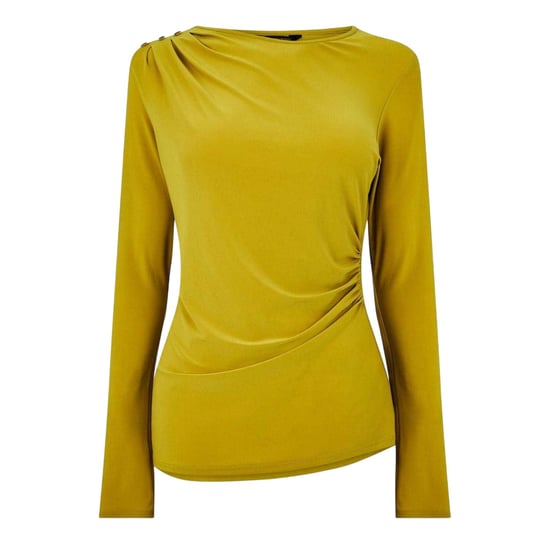 Biba - Bluse für Damen, Knopfdetail (Chartreuse) - Image 2