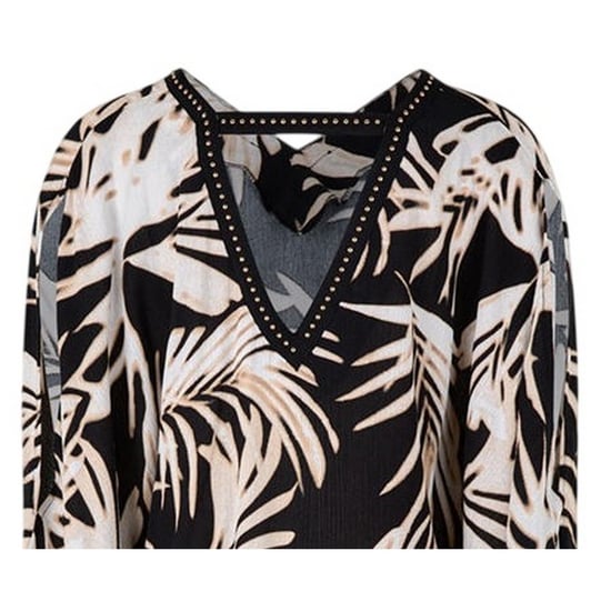 Biba - Bluse für Damen, V-Ausschnitt, leger (Bunt) - Image 3