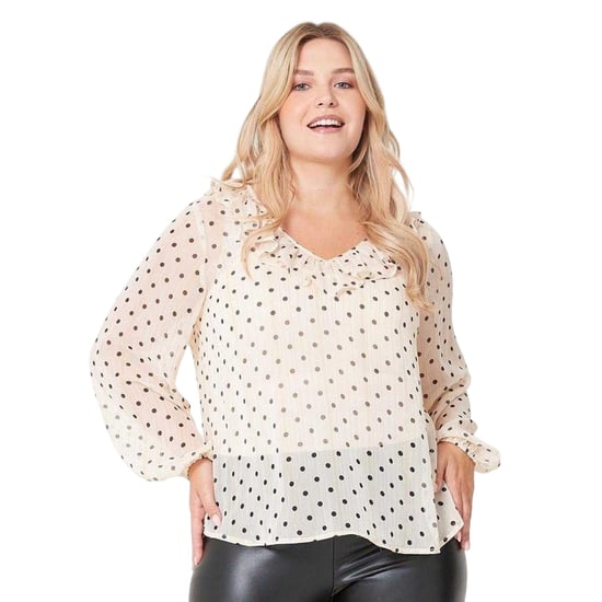 Be You - Bluse für Damen, Rüschen (Cremefarbe) - Image 2