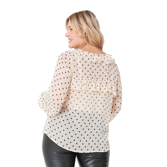 Be You - Bluse für Damen, Rüschen (Cremefarbe) - Image 3