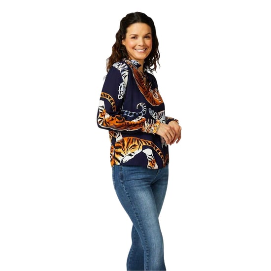Biba - Bluse für Damen, Langärmlig (Bunt) - Image 4