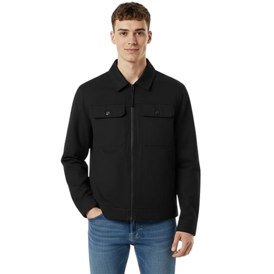 Jack Wills - "Shire Utility" Hemdjacke für Herren, Durchgehender Reißverschluss (Schwarz) - Image 4