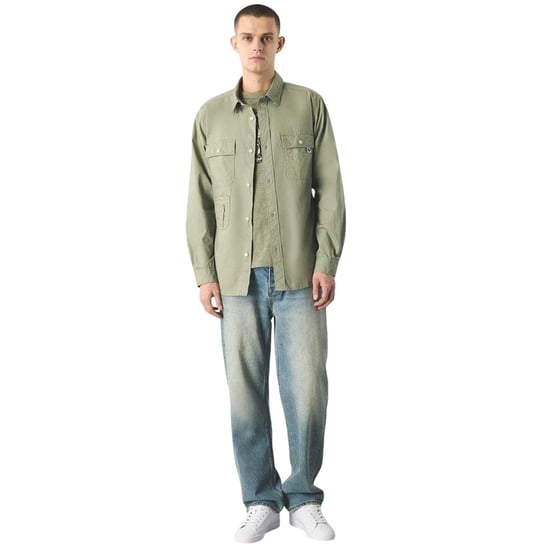 Pretty Green - "Brentwood" Hemd für Herren, Langärmlig (Grün) - Image 1