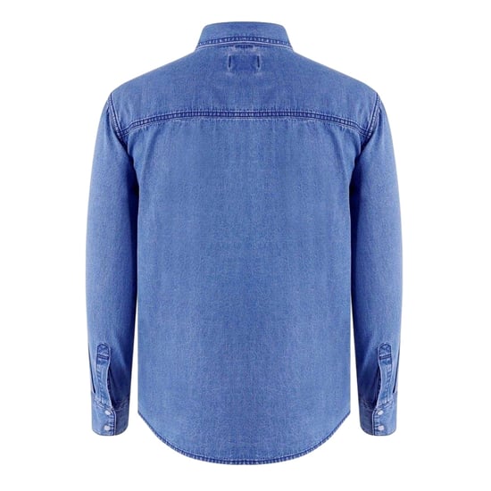 Lee Cooper Herren-Jeanshemd mit Kragen und langen Ärmeln (Mittlere Waschung) - Image 2