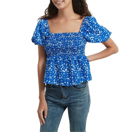 Be You - Bluse für Damen, Eckiger Ausschnitt, leger (Blau) - Image 2