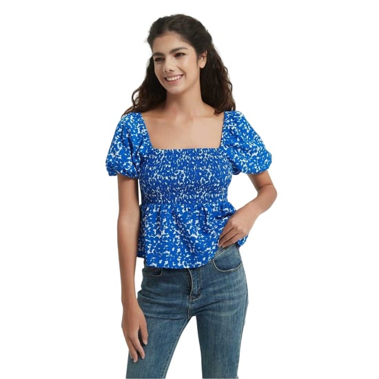 Be You - Bluse für Damen, Eckiger Ausschnitt, leger (Blau) - Image 4
