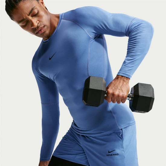 Nike - "Pro Core" T-Shirt für Herren, Langärmlig (Indigoblau) - Image 4