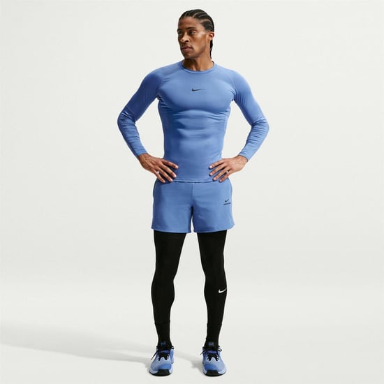 Nike - "Pro Core" T-Shirt für Herren, Langärmlig (Indigoblau) - Image 5