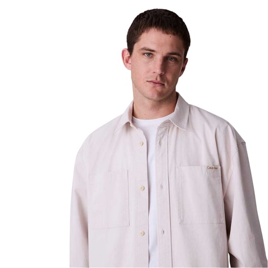 Calvin Klein - Hemd für Herren, Chambray-Stoff (Kreide) - Image 4