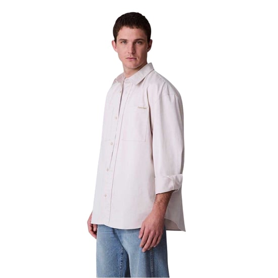 Calvin Klein - Hemd für Herren, Chambray-Stoff (Kreide) - Image 5