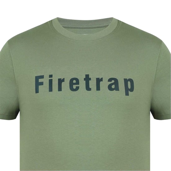 Firetrap - T-Shirt für Herren, Baumwolle (Khakigrün) - Image 3