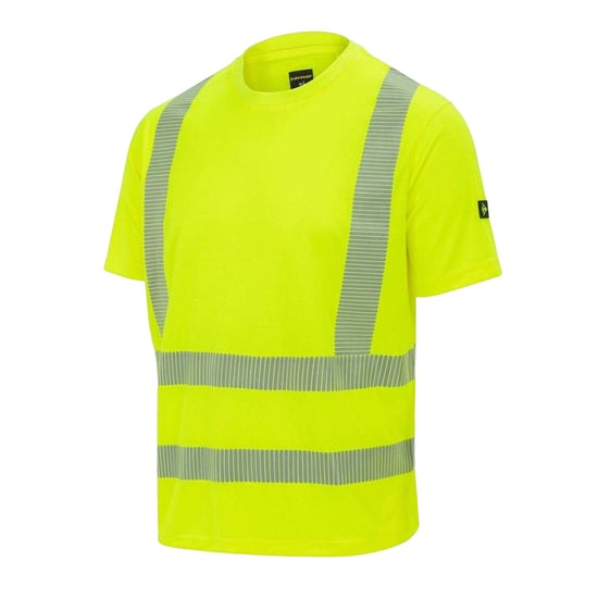Dunlop - T-Shirt für Herren, Signalkleidung, Leicht (Gelb) - Image 3