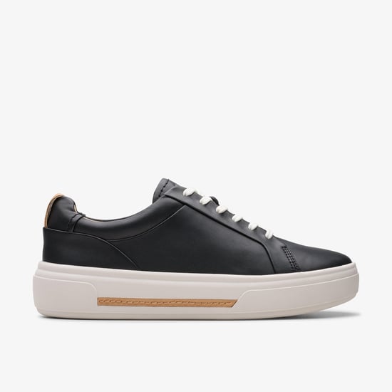 Hollyhock Walk Schwarze Leder Sneakers - Image 1
