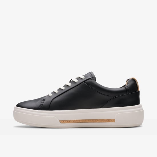 Hollyhock Walk Schwarze Leder Sneakers - Image 3