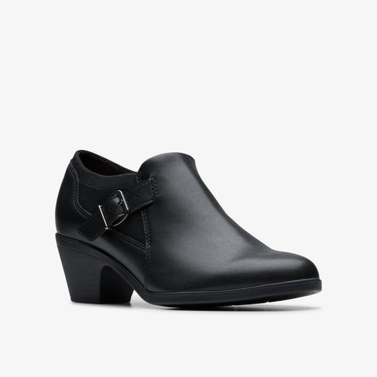 Emily2 Darcey Schwarze Leder Schuhe - Image 4