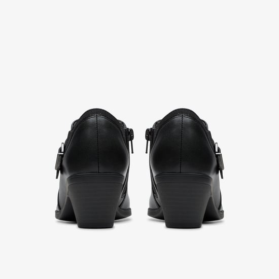 Emily2 Darcey Schwarze Leder Schuhe - Image 5
