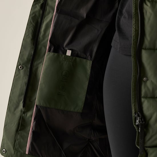 Regatta - "Eryn" Steppjacke für Damen (Dunkel-Khaki/Schwarz) - Image 1