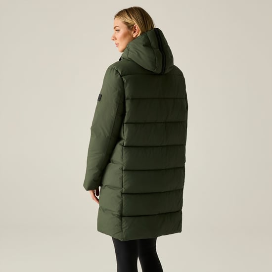 Regatta - "Eryn" Steppjacke für Damen (Dunkel-Khaki/Schwarz) - Image 4
