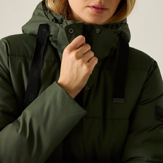 Regatta - "Eryn" Steppjacke für Damen (Dunkel-Khaki/Schwarz) - Image 5