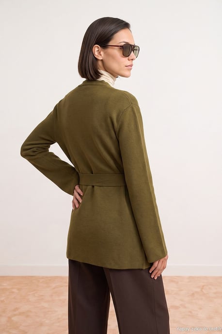 Damen-Polyacryl-Wollmischung Strickjacke - Image 4