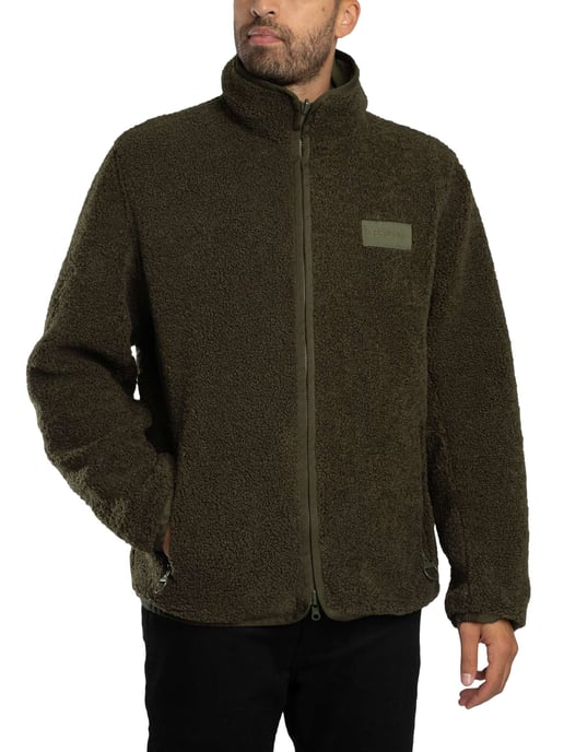 Barbour Wendbare Fleecejacke, Grün - Image 4