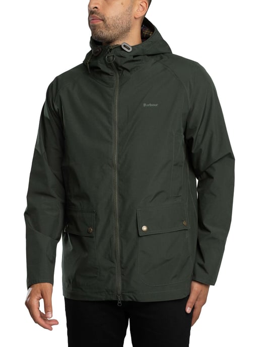 Barbour Wasserdichte Domus-Jacke Mit Kapuze, Grün - Image 2