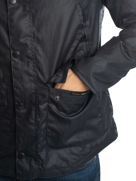 Barbour Reelin Wachsjacke, Blau - Image 4